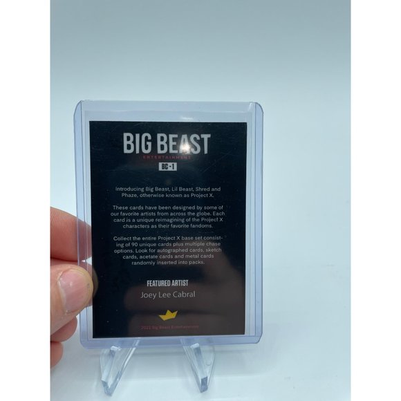 Bam Big Beast Cards - Series 1 - Joey Lee Cabral - Horror Uncommon - Picture 3 of 3